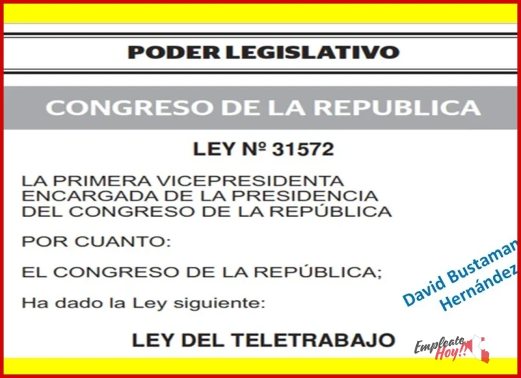 ¿Ley N.° 31572 - Congreso de la República?