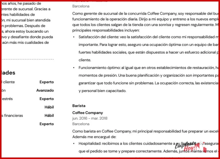 Origen y características principales de un CV para retail en Lima